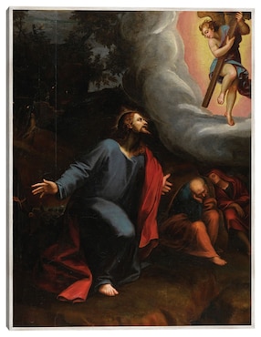 Cuadro decorativo Cristo En El Huerto De Getsemaní técnica mixta Cuadros Jr Figuras Celestiales