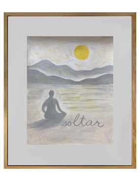 Pintura Soltar técnica acrílico Lune Art Gallery Calm