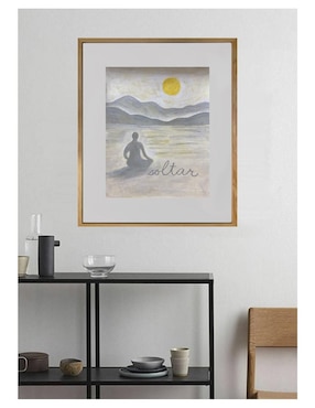 Pintura Soltar técnica acrílico Lune Art Gallery Calm