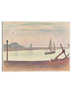 Cuadro decorativo El Canal De Gravelines, Por La Tarde técnica mixta Cuadros Jr Navegación