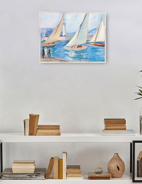 Cuadro decorativo Inicio De Regatas En El Sur, St. Tropez (Década De 1920) técnica mixta Cuadros Jr Navegación