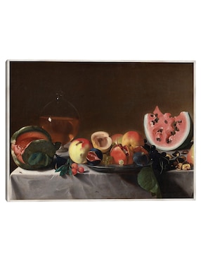 Cuadro decorativo Naturaleza Muerta Con Fruta y Garrafa, C. 1610/1620 técnica mixta Cuadros Jr Cómida