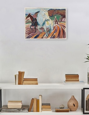 Cuadro decorativo Caballos Arando (1929) técnica mixta Cuadros Jr Formas