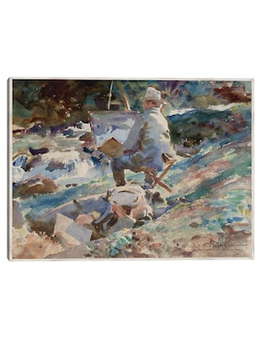 Cuadro decorativo Un Artista En Su Caballete (1914) técnica mixta Cuadros Jr Retratos