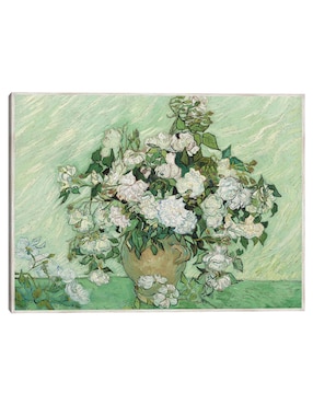 Cuadro decorativo Rosas (1890) técnica mixta Cuadros Jr Macetas