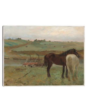 Cuadro decorativo Caballos En Una Pradera, 1871 técnica mixta Cuadros Jr Vida Silvestre