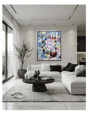 Pintura Caos Inocente técnica acrílico Lune Art Gallery Pop