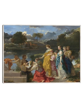 Cuadro decorativo El Hallazgo de Moisés C. 1655/1660 técnica mixta Cuadros Jr Figuras Celestiales
