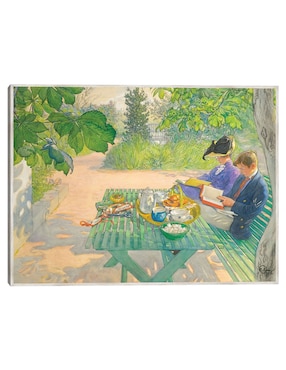 Cuadro decorativo Lectura Navideña (1916) técnica mixta Cuadros Jr Gente