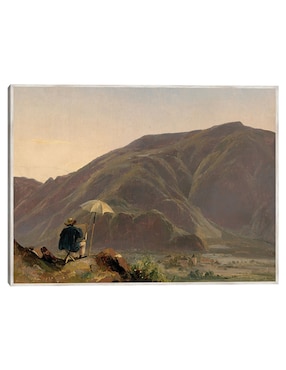 Cuadro decorativo Vista de Bolzano con Un Pintor técnica mixta Cuadros Jr Caminos