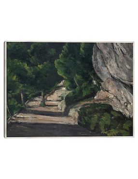 Cuadro decorativo Paisaje. Camino con Árboles En Las Montañas Rocosas (1870 – 1871) técnica mixta Cuadros Jr Caminos