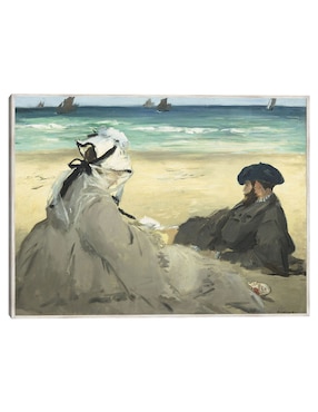 Cuadro decorativo En La Playa (1873) técnica mixta Cuadros Jr Gente