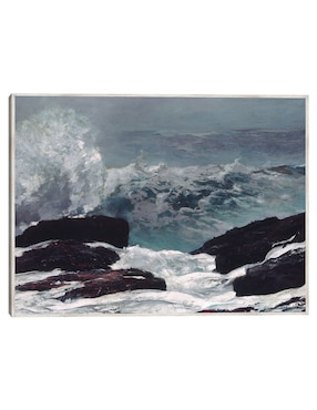 Cuadro decorativo Costa de Maine (1896) técnica mixta Cuadros Jr Olas