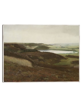 Cuadro decorativo Un Paisaje Cerca de Bryrup, Jutlandia (1888) técnica mixta Cuadros Jr Campos