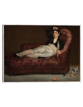 Cuadro decorativo Mujer Joven Reclinada Vestida de Español (1862-1863) técnica mixta Cuadros Jr Gente