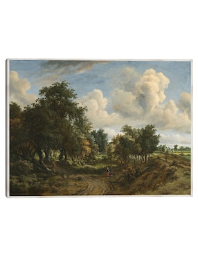 Cuadro decorativo Un Paisaje Boscoso técnica mixta Cuadros Jr Caminos