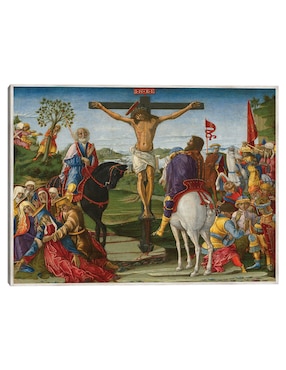 Cuadro decorativo La Crucifixión técnica mixta Cuadros Jr Figuras Celestiales