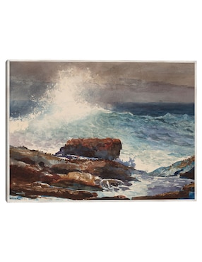 Cuadro decorativo Marea Entrante, Scarboro, Maine (1883) técnica mixta Cuadros Jr Olas