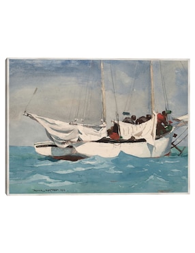 Cuadro decorativo Key West, Acarreando Anclas (1903) técnica mixta Cuadros Jr Navegación
