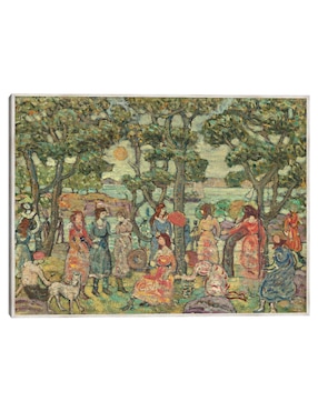 Cuadro decorativo Paisaje con Figuras, 1921 técnica mixta Cuadros Jr Bosques