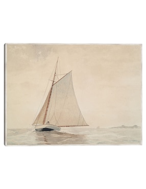 Cuadro decorativo Navegando Frente a Gloucester (Hacia 1880) técnica mixta Cuadros Jr Navegación