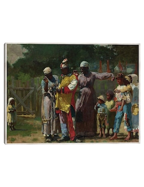 Cuadro decorativo Vestirse Para El Carnaval (1877) técnica mixta Cuadros Jr Danza