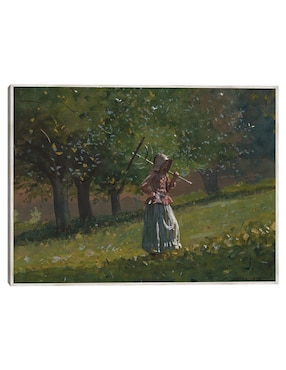 Cuadro decorativo La Chica Del Rastrillo de Heno (1878) técnica mixta Cuadros Jr Gente