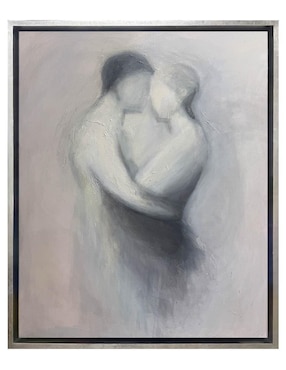 Pintura Dos Almas Desnudas Técnica Acrílico Lune Art Gallery Abstractos