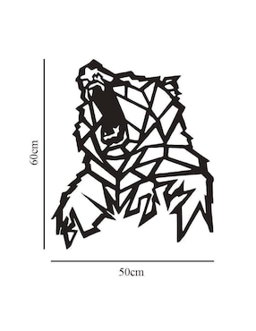 Figura decorativa asimétrico Pigo Oso Agresivo
