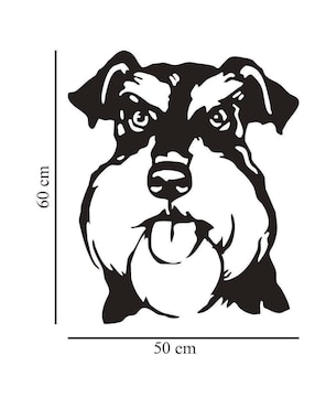 Figura decorativa asimétrico Pigo Schnauzer
