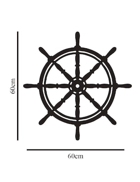 Figura decorativa asimétrico Pigo Timón Barco