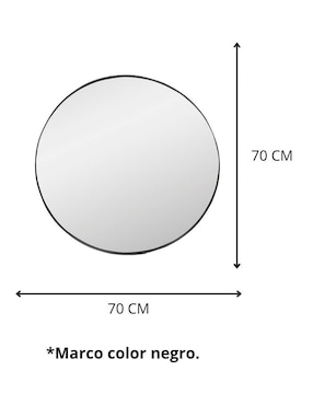 Espejo circular Cantia