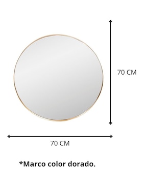 Espejo circular Cantia