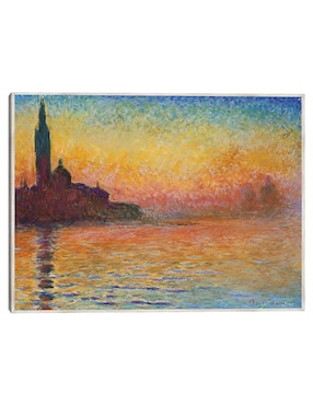 Cuadro decorativo Atardecer en Venecia técnica mixta Cuadros Jr