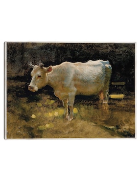 Cuadro decorativo Estudio de una vaca en un prado técnica mixta Cuadros Jr