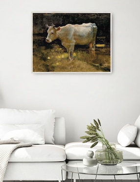 Cuadro decorativo Estudio de una vaca en un prado técnica mixta Cuadros Jr