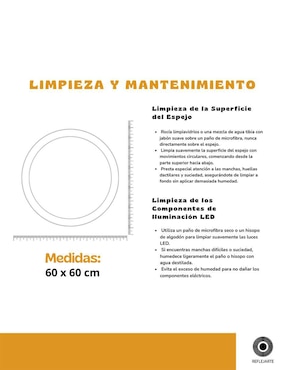 Espejo con luz Rivalink