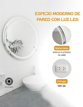 Espejo con luz Rivalink