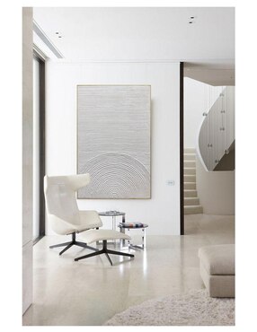 Pintura Silencio Concéntrico técnica mixta Lune Art Gallery Minimalista