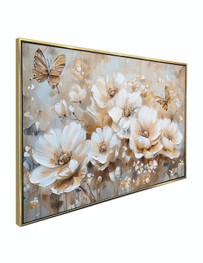 Cuadro decorativo Ideas Creativas In gazalia con mariposa textura oleo