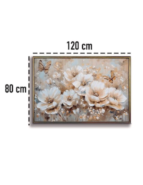 Cuadro decorativo Ideas Creativas In gazalia con mariposa textura oleo