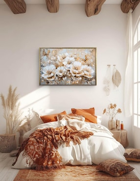 Cuadro decorativo Ideas Creativas In gazalia con mariposa textura oleo