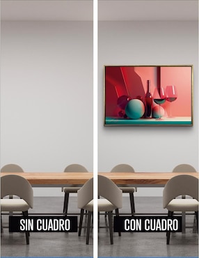 Pintura Figuras Geométricas Minimalistas Canvas Polioleo Calidad Premium técnica impresión Ideas Creativas In Comedor