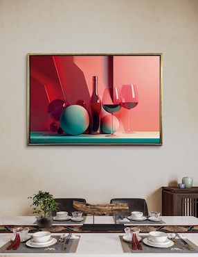 Pintura Figuras Geométricas Minimalistas Canvas Polioleo Calidad Premium técnica impresión Ideas Creativas In Comedor