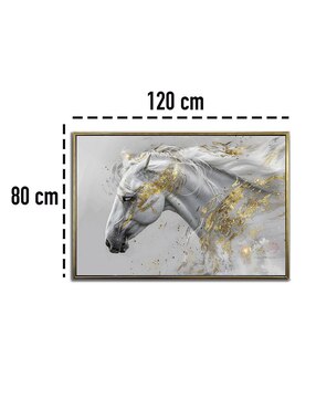 Pintura Caballo Blanco técnica polioleo Ideas Creativas In