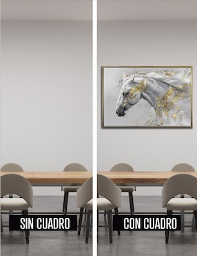 Pintura Caballo Blanco técnica polioleo Ideas Creativas In
