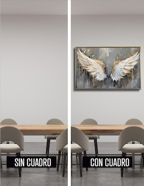 Pintura Alas de Ángel técnica polioleo Ideas Creativas In