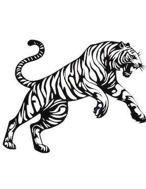 Figura decorativa de animal Animal Planet Mubel tigre de metal