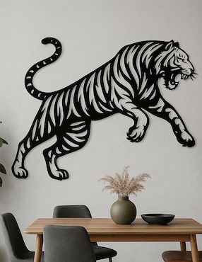 Figura decorativa de animal Animal Planet Mubel tigre de metal