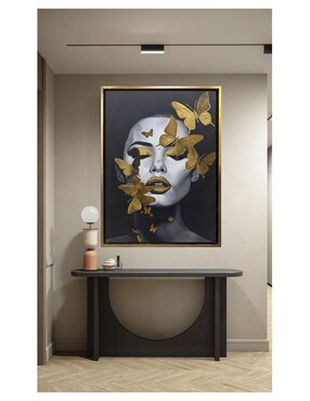 Pintura Metamorfosis Dorada técnica mixta Lune Art Gallery Mariposas